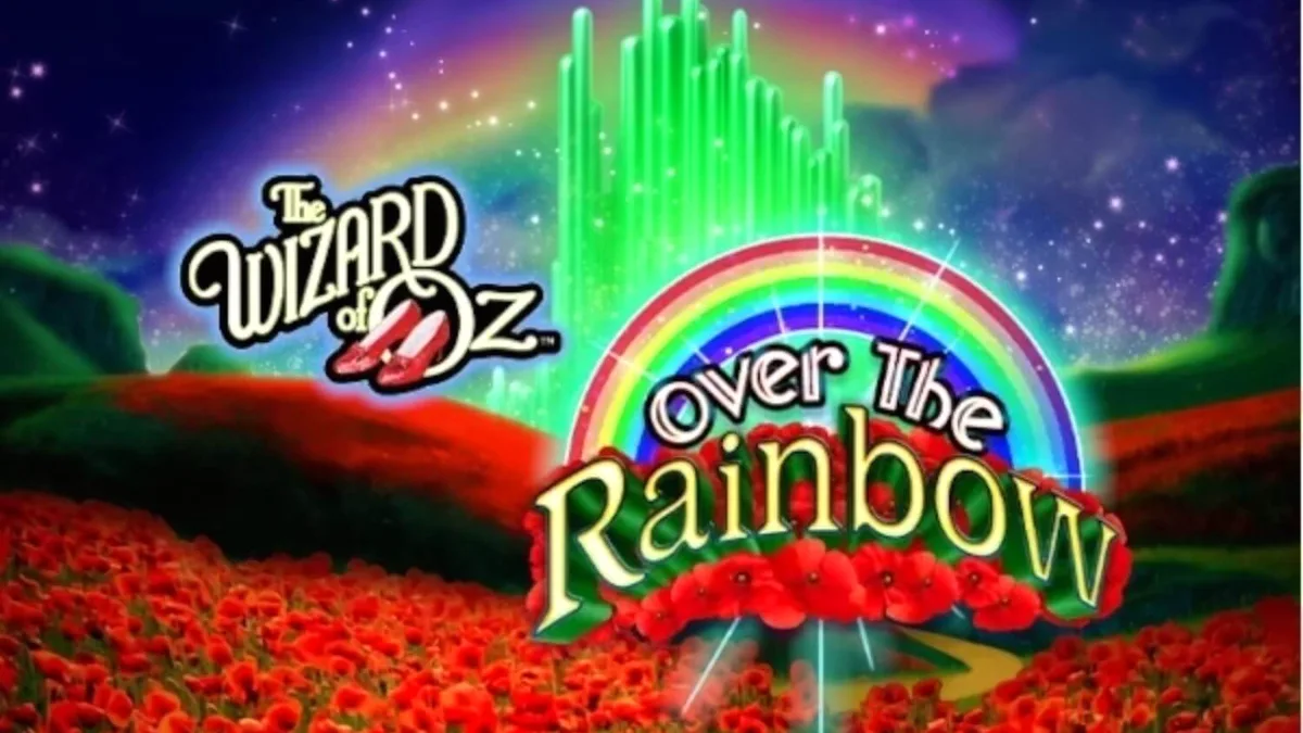 The Wizard of Oz: Over the Rainbow slot machine interface